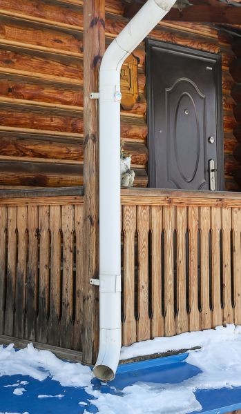 Porch Downspout Installation in Saint Johns