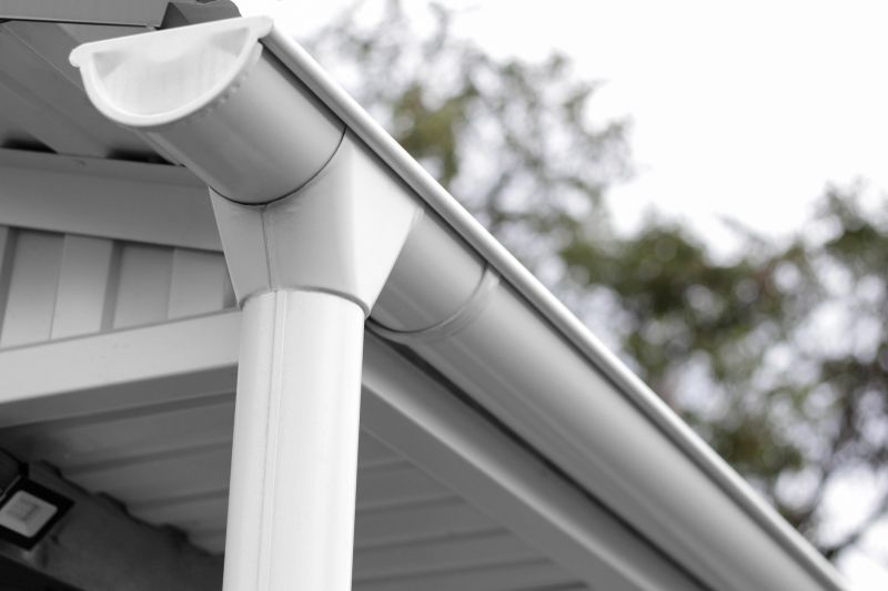 Clean Gutters with Downspouts