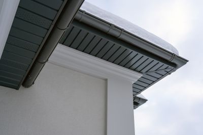 New Gutter System on Roof Edge